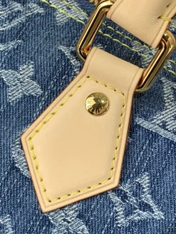 Alternative view of LV Totes Bags Denim (Blue-Beige) 30X21X17 CM E50202608072055