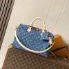 LV Totes Bags Denim (Blue-Beige) 30X21X17CM E60202608070930