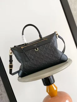 LV Totes Bags Empreinte Leather (Black-Gold) 40X26X15CM I00202608071468