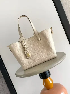 LV Totes Bags Empreinte Leather (Cream-Gold) 22X15X40CM H00202608071497