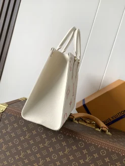 Alternative view of LV Totes Bags Empreinte Leather (White-Pink) 35X27X14CM F00202608070140