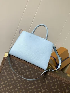 Alternative view of LV Totes Bags Epi Leather (Light Blue-White) 30X21X13CM F80202608071229