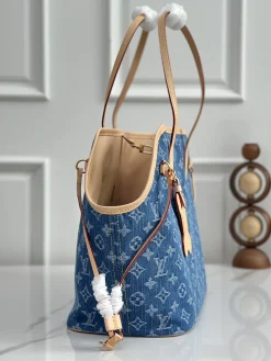 Alternative view of LV Totes Bags Monogram Canvas (Blue-Tan) 31x28x14 cm D70202608070457