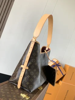 Alternative view of LV Totes Bags Monogram Canvas (Brown-Tan-Red) 39X30X15CM D80202608071274