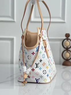 Alternative view of LV Totes Bags Monogram Canvas (White-Natural) 31X28X14CM D70202608070455