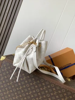 Alternative view of LV Totes Bags Perforated Calf Leather (White-Gold) 32X23X13CM G00202608071511