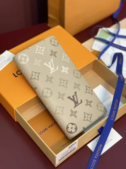 LV Wallet Bags Monogram Canvas (Beige-Brown) 10X19X2CM B20202608071008