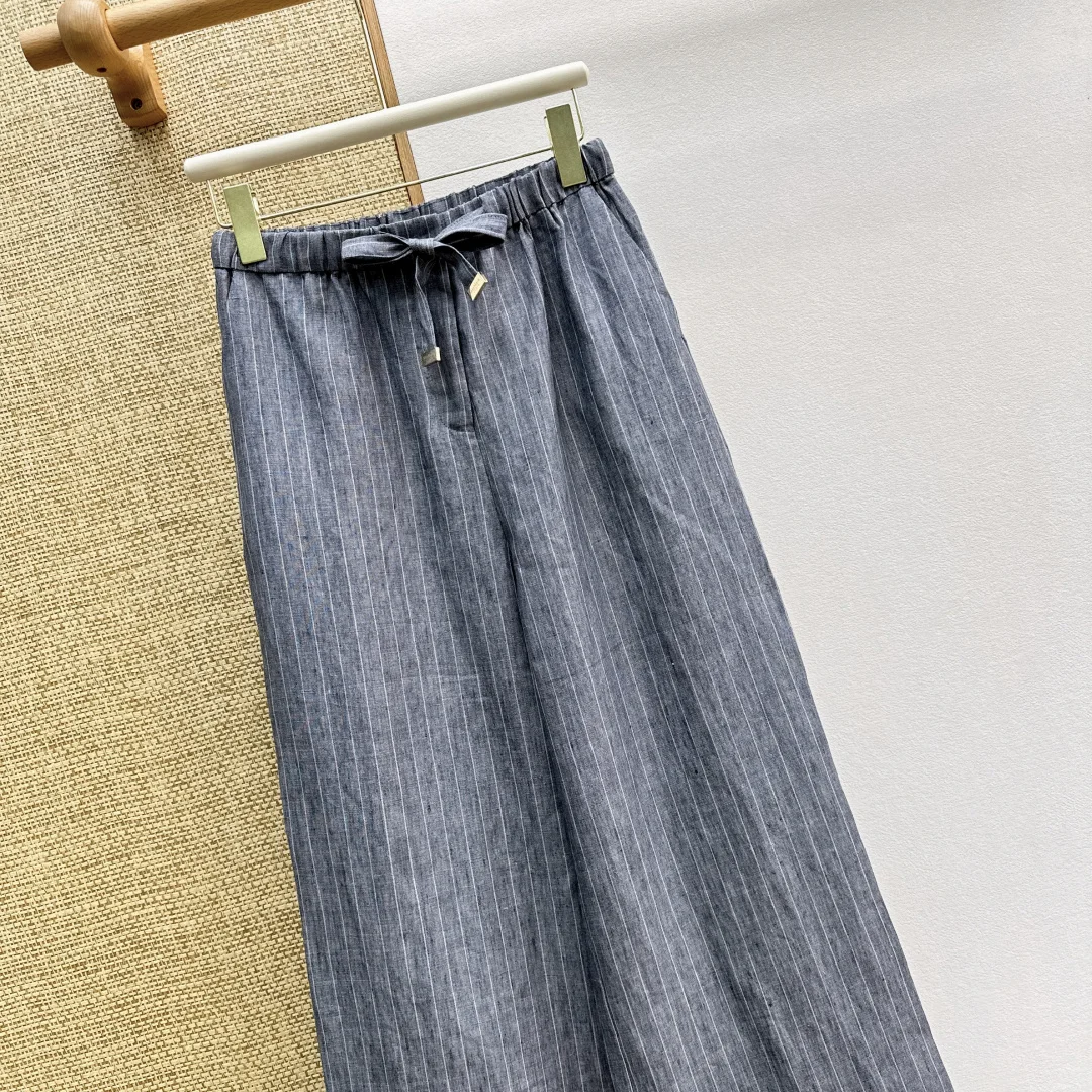 MAX MARA Trousers Linen S-M-L C15202608042343 - Image 2