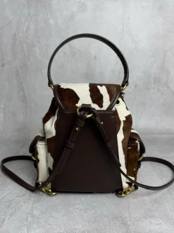 Alternative view of MIU MIU Backpacks Bags Cowhide Leather (White-Brown) 23X25X13CM I00202608091096