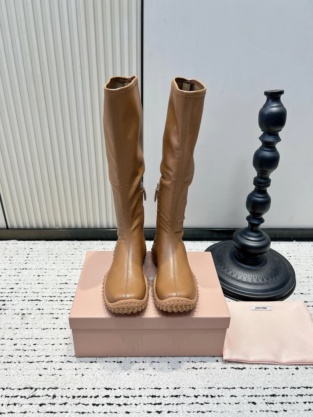 MIU MIU Boots Leather & Rubber EU35-40 B70202608030335