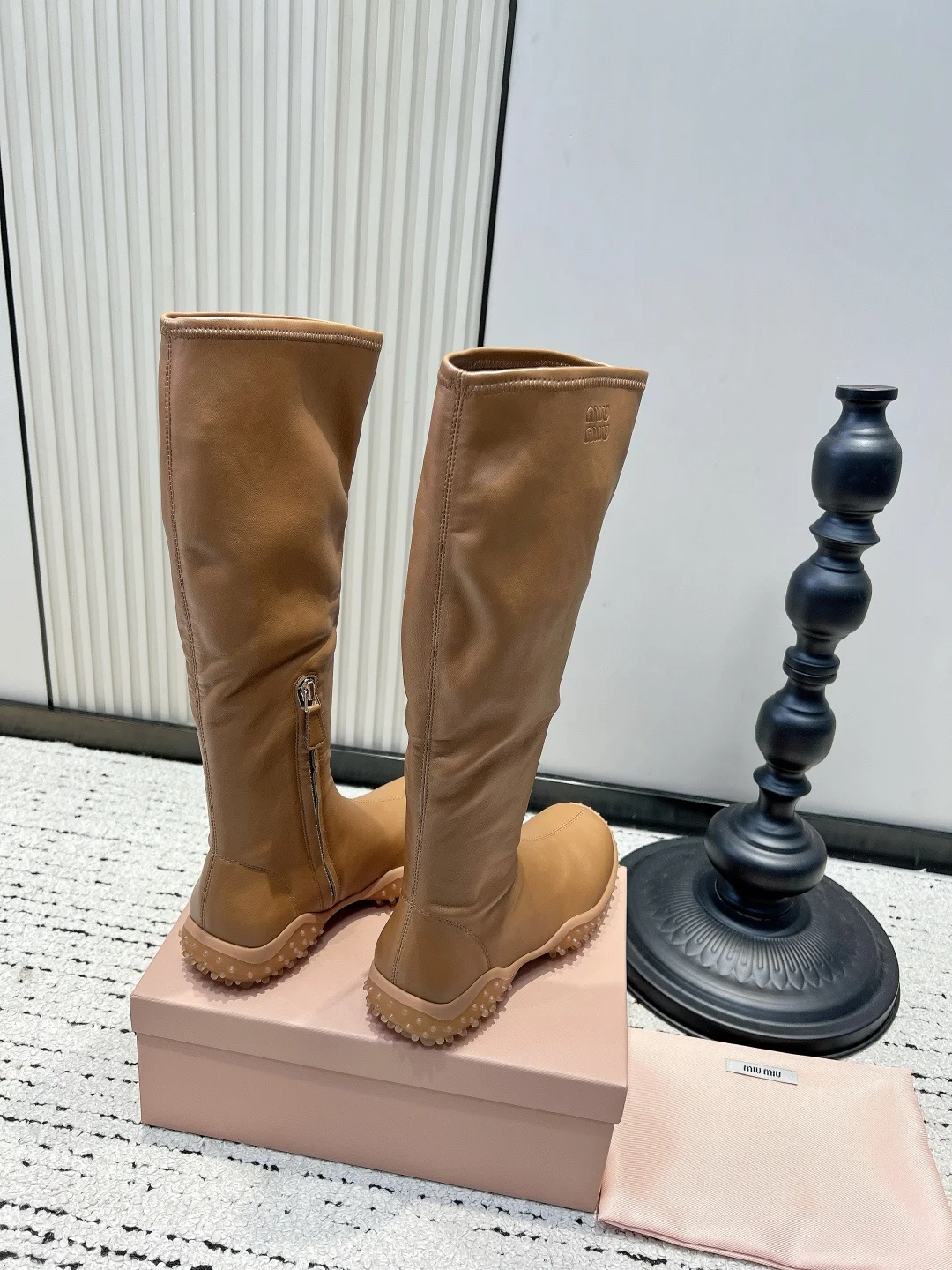 MIU MIU Boots Leather & Rubber EU35-40 B70202608030335 - Image 6