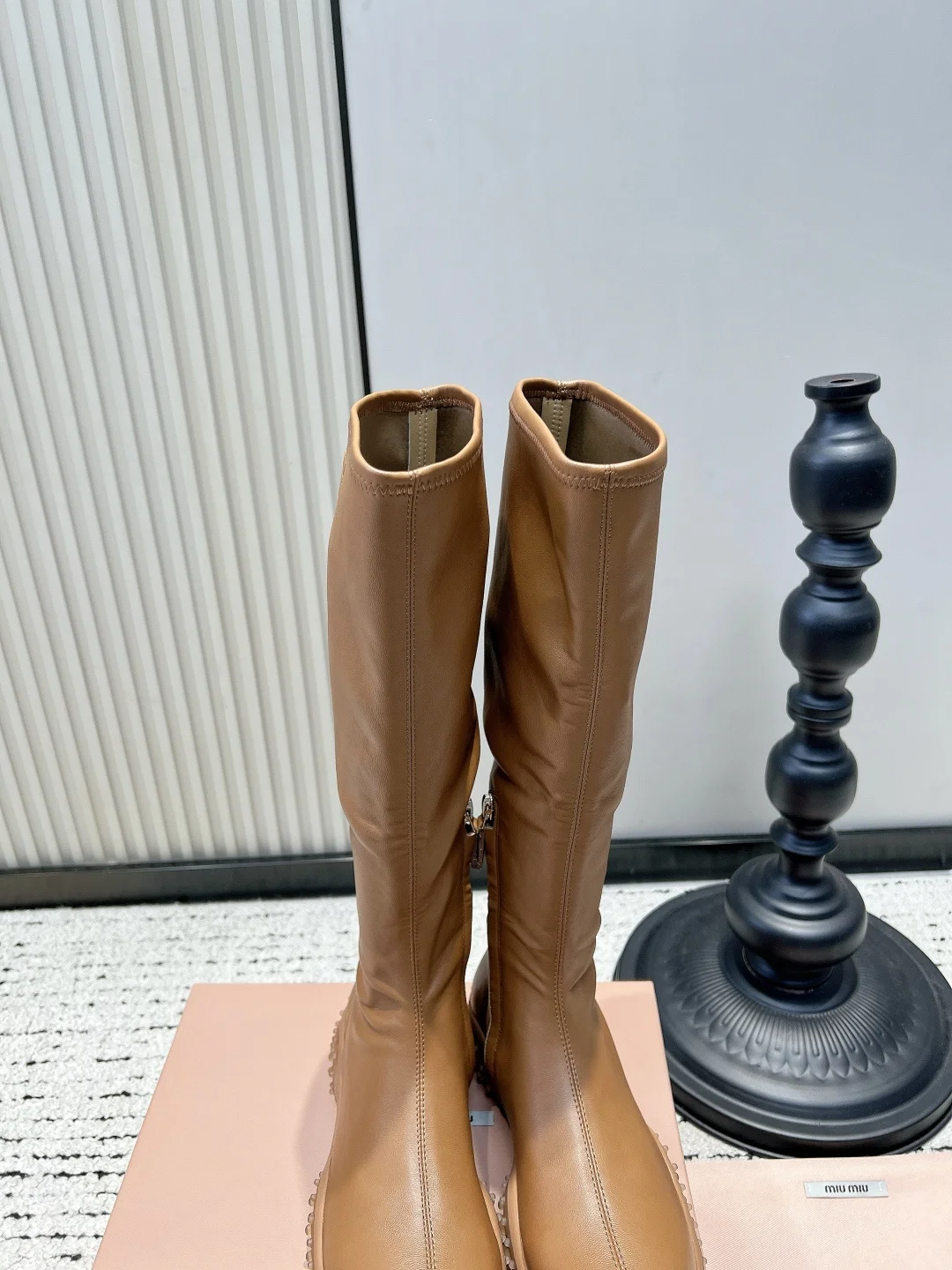 MIU MIU Boots Leather & Rubber EU35-40 B70202608030335 - Image 7