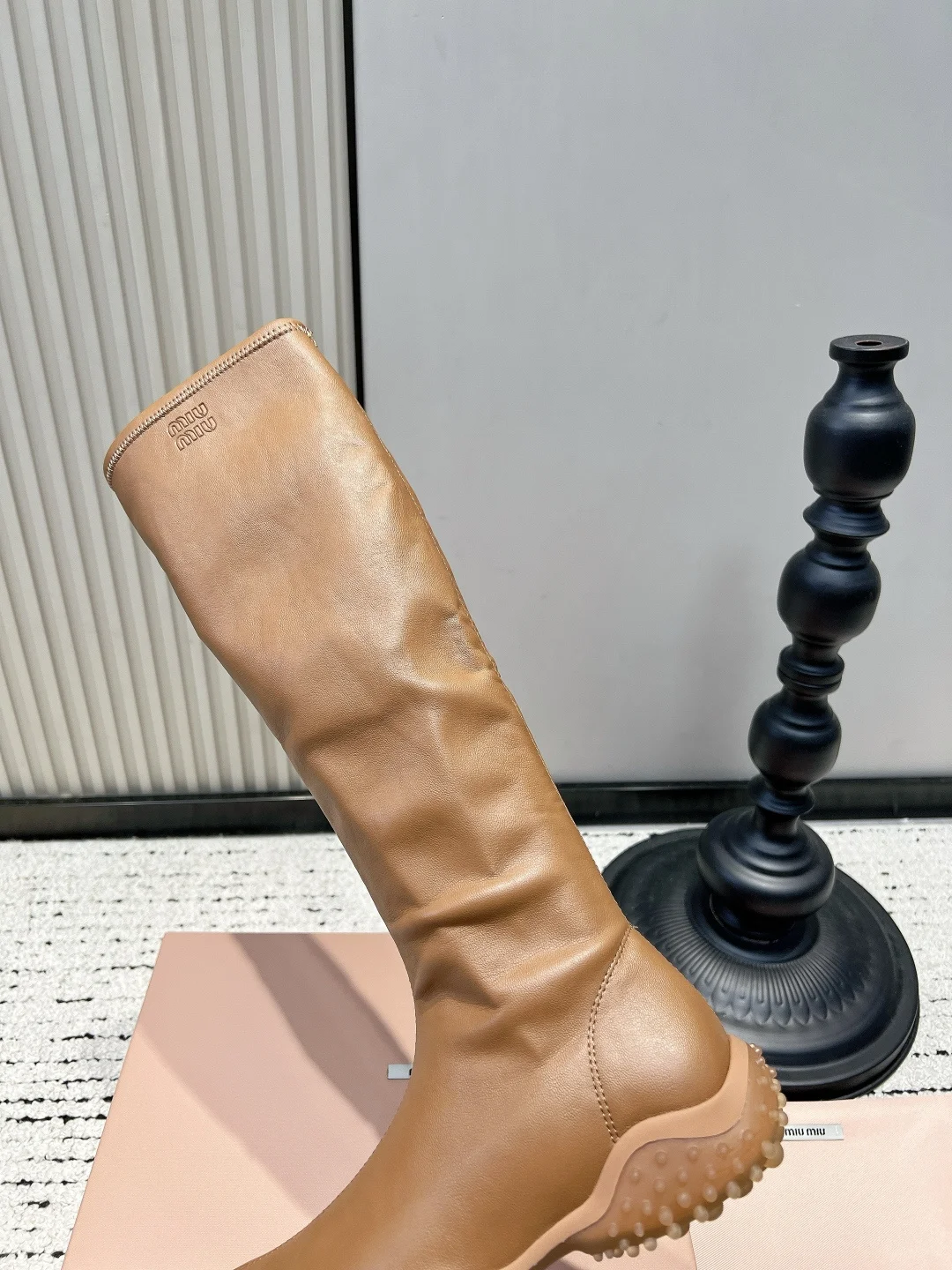 MIU MIU Boots Leather & Rubber EU35-40 B70202608030335 - Image 8