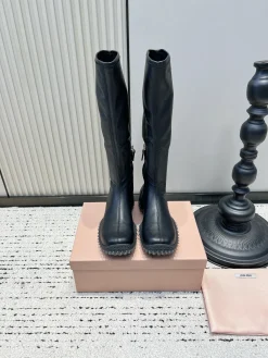 MIU MIU Boots Leather & Rubber EU35-40 B70202608030336