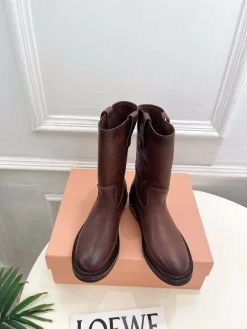 MIU MIU Boots Leather & Sheepskin EU35-39 D10202608032712