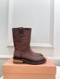 Alternative view of MIU MIU Boots Leather & Sheepskin EU35-39 D10202608032712