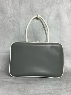 Alternative view of MIU MIU Briefcases Bags Calf Leather (Gray-White) 34X23X11CM G80202608091361