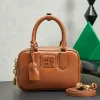 MIU MIU Bucket Bags Calf Leather (Brown-Gold) 19X13X6CM F80202608090071