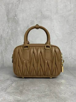 Alternative view of MIU MIU Bucket Bags Lamb Leather (Brown-Gold) 19X13X6CM G80202608090709