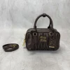 MIU MIU Bucket Bags Lamb Leather (Brown-Gold) 19X13X6CM G80202608090718