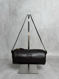 MIU MIU Bucket Bags Lamb Leather (Brown-Gold) 22X9X9CM D20202608091334