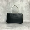 MIU MIU Casual Bags Calf Leather (Black-White) 34X23X11CM G80202608091360