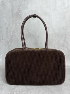 Alternative view of MIU MIU Casual Bags Corduroy Calf Leather (Brown-Gold) 34X23X12CM G00202608091346