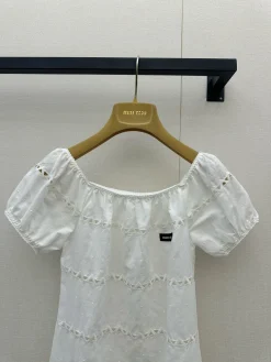 Alternative view of MIU MIU Dresses Cotton Linen S-M-L C75202608041522