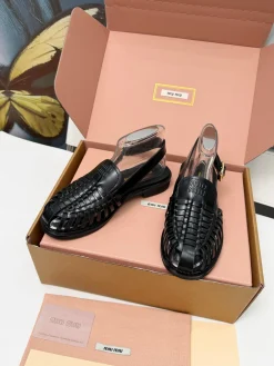 Alternative view of MIU MIU Flats Patent Leather EU35-40 B40202608031210