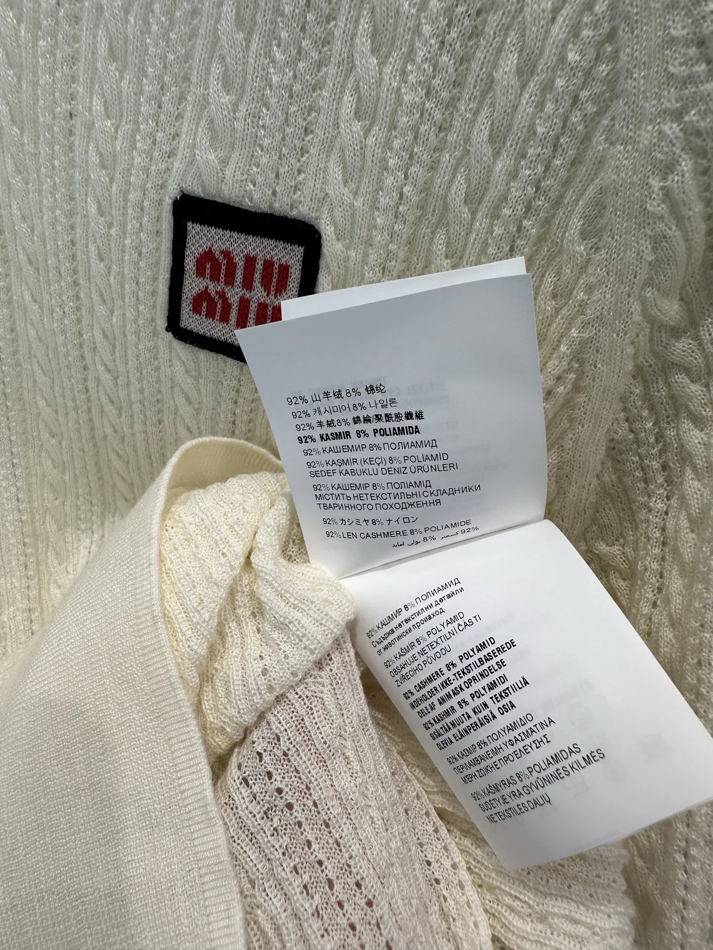 MIU MIU Polos Cashmere S-M-L C10202608042051 - Image 9