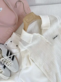 Alternative view of MIU MIU Polos Cashmere Silk S-L B45202608042700