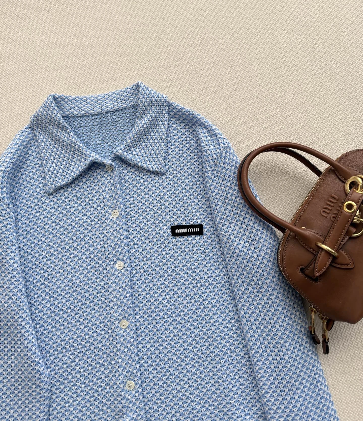 MIU MIU Polos Cotton Blend S M L C60202608040914 - Image 4
