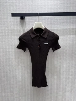 MIU MIU Polos Knit Cotton 36-40 B90202608042275