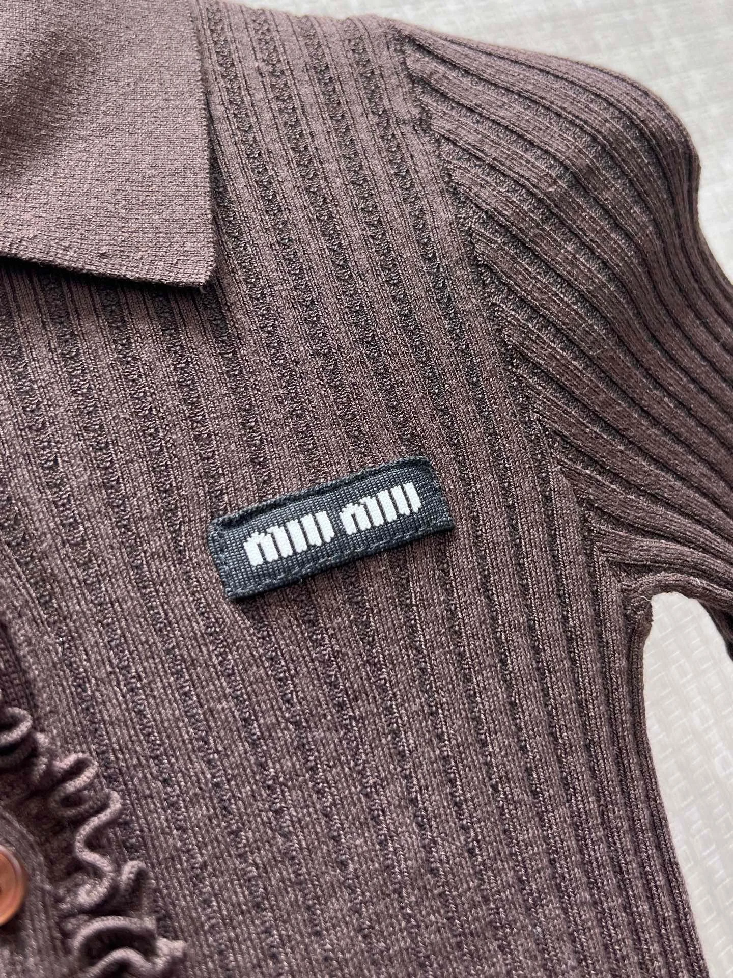 MIU MIU Polos Knit Cotton 36-40 B90202608042275 - Image 5