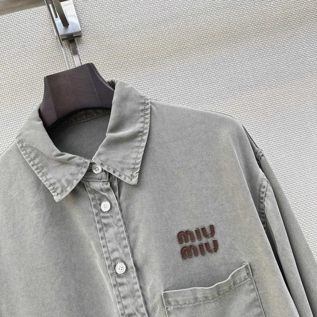 MIU MIU Shirts Denim S-M-L B85202608040687 - Image 4