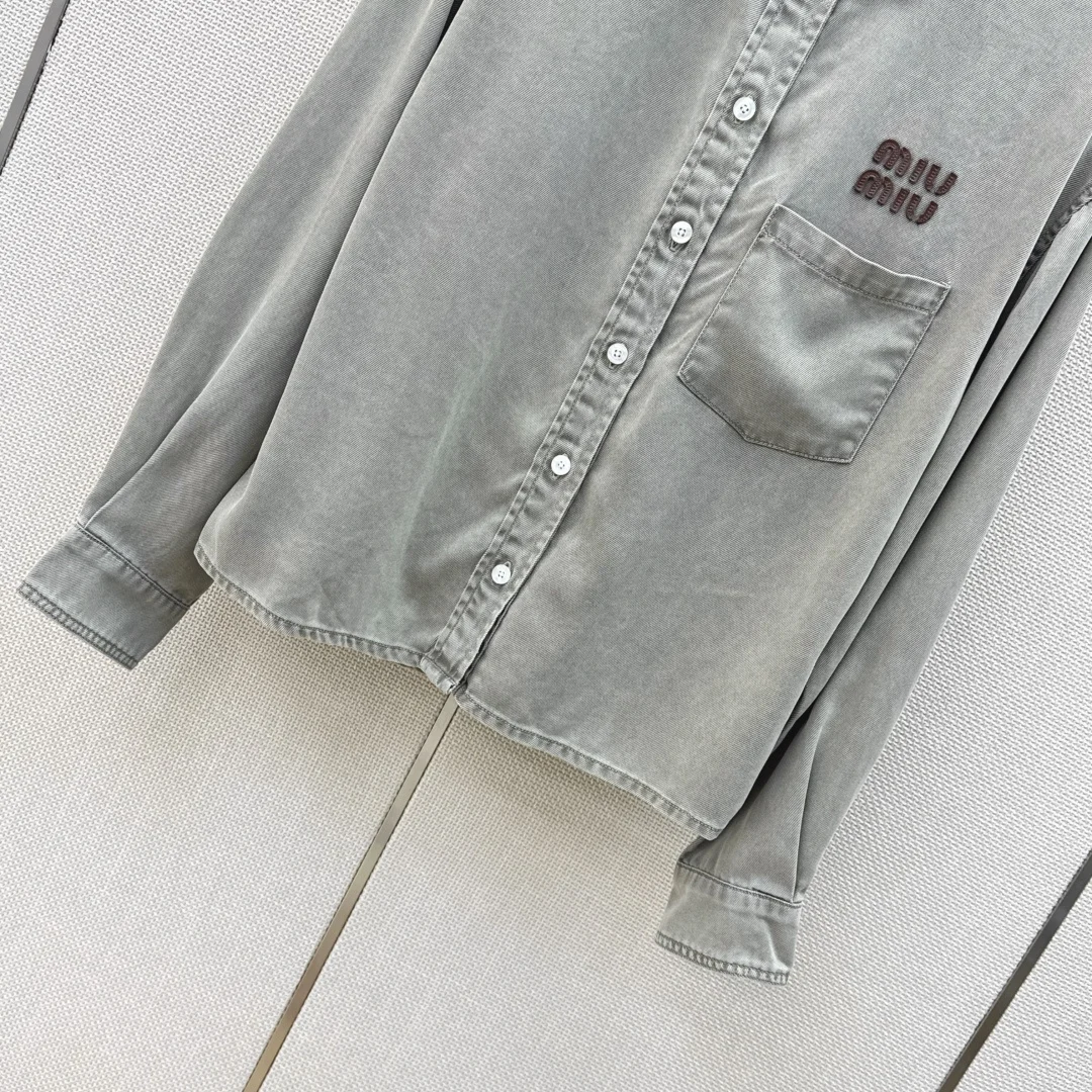 MIU MIU Shirts Denim S-M-L B85202608040687 - Image 6