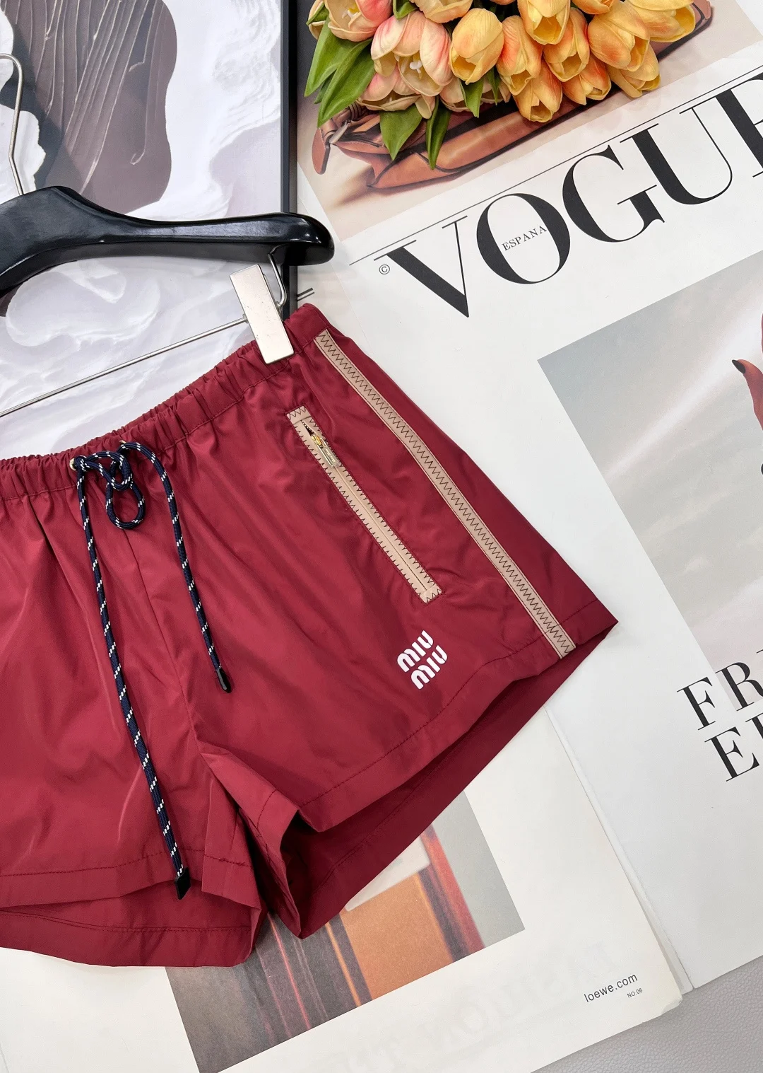 MIU MIU Shorts Nylon S-M-L A95202608040143 - Image 8