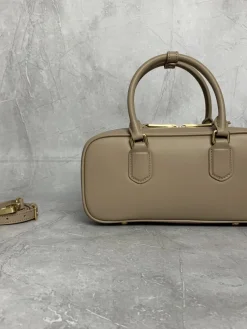 Alternative view of MIU MIU Shoulder Bags Calfskin Leather (Beige-Gold) 27X12X9CM G00202608091385