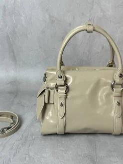 Alternative view of MIU MIU Shoulder Bags Calfskin Leather (Beige-Silver) 28X15X22CM H30202608091338