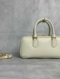 Alternative view of MIU MIU Shoulder Bags Calfskin Leather (Cream-Gold) 27X12X9CM G00202608091388