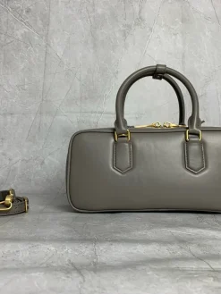 Alternative view of MIU MIU Shoulder Bags Calfskin Leather (Gray-Gold) 27X12X9CM G00202608091391