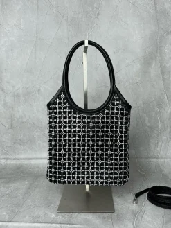 Alternative view of MIU MIU Shoulder Bags Crystal Leather (Black-Silver) 20X24 CM E80202608090615