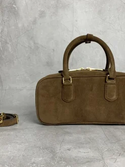 Alternative view of MIU MIU Shoulder Bags Deerskin Leather (Brown-Gold) 27X12X9CM F80202608091384