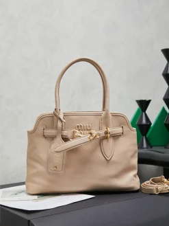 MIU MIU Shoulder Bags Nappa Leather (Beige-Gold) 22X30X10CM G50202608091649