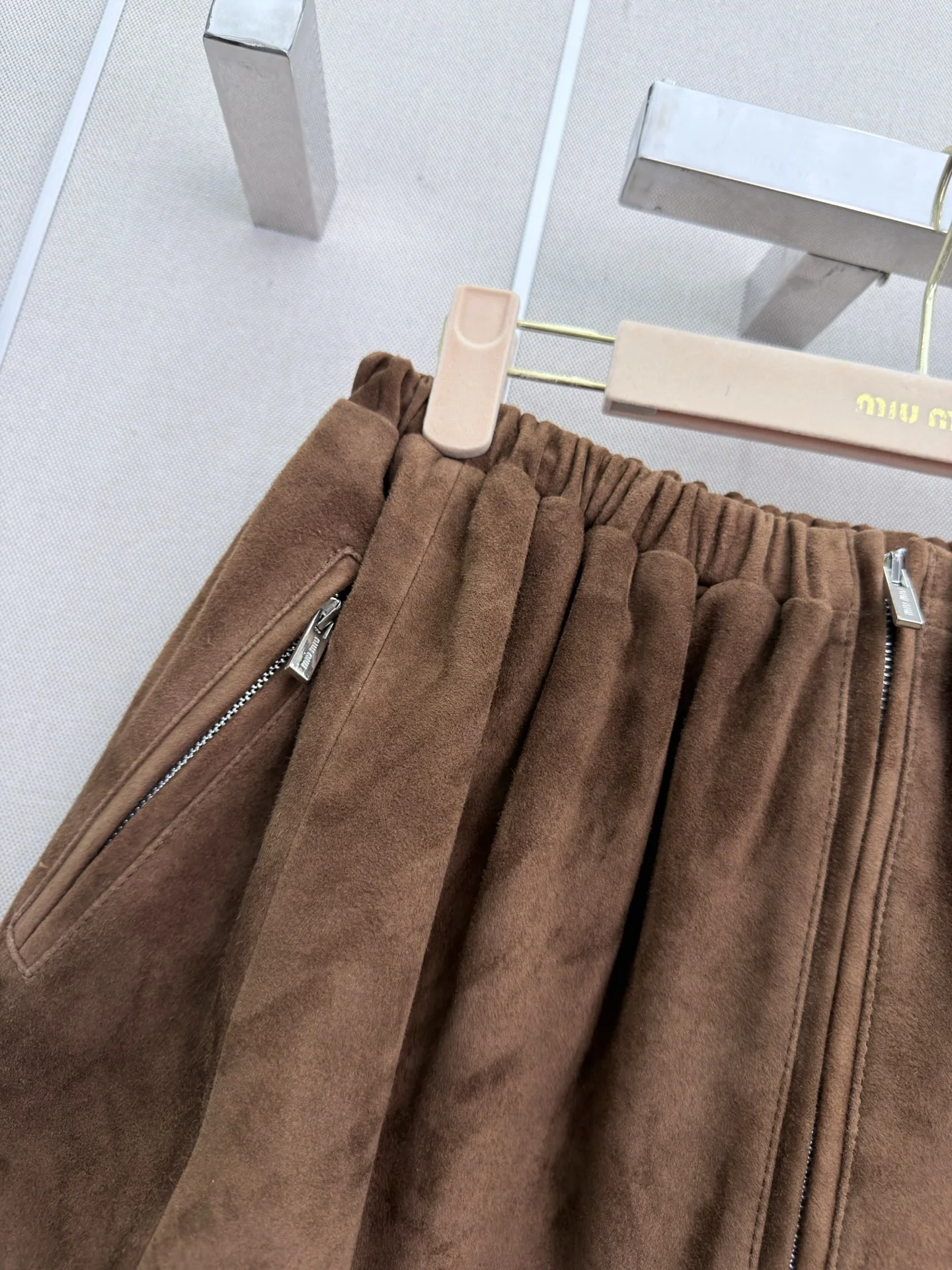 MIU MIU Skirts Lamb Suede S-L E90202608040939 - Image 3