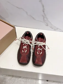 MIU MIU Sneakers Corduroy Suede Mesh EU35-40 B40202608030751