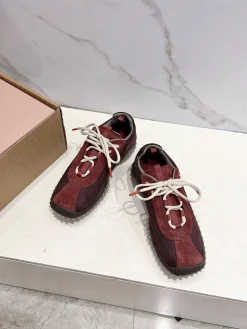 Alternative view of MIU MIU Sneakers Corduroy Suede Mesh EU35-40 B40202608030751