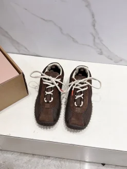 MIU MIU Sneakers Corduroy Suede Mesh EU35-40 B40202608030753