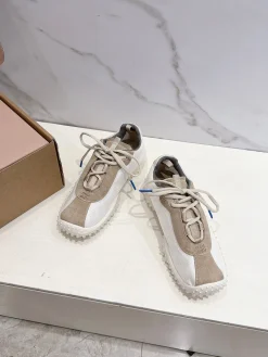 Alternative view of MIU MIU Sneakers Corduroy Suede Mesh EU35-40 B40202608030754