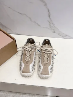 MIU MIU Sneakers Corduroy Suede Mesh EU35-40 C10202608030755